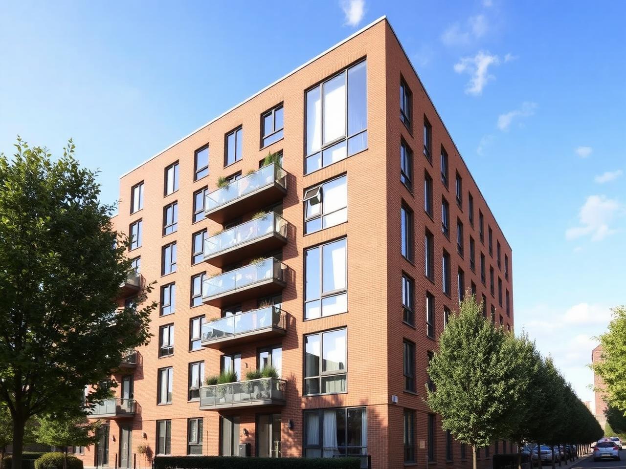 Two-bedroom riverside apartment